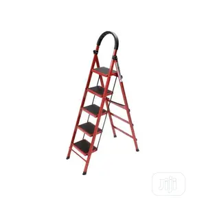 Kitchen Ladder 5-Step Red Colour
