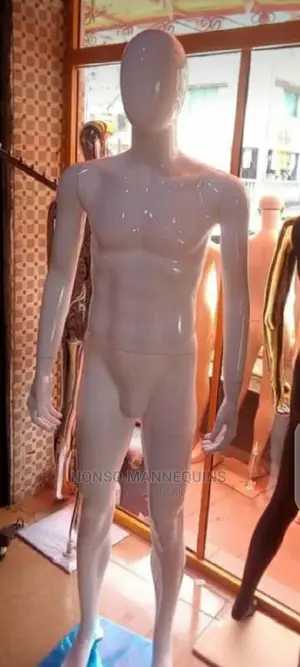 Black And White Gloasy White Male Mannequins