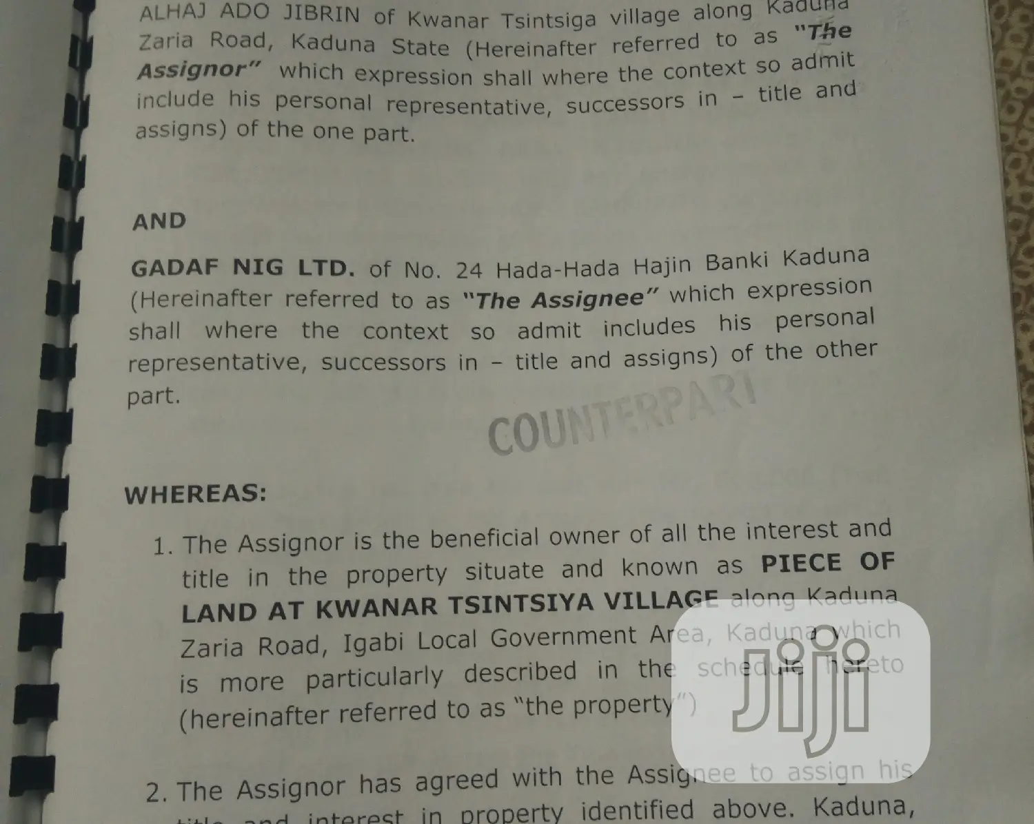 Land for Filling Station