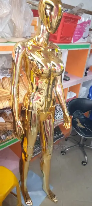 Big Boobs Chrome Female Fashion Mannequins