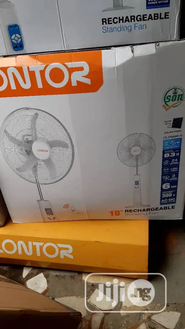 18" Rechargeable Fan New Design