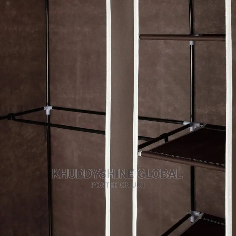 Fabric Wardrobe Brown
