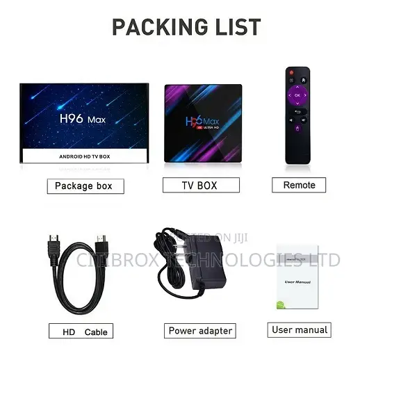 H96 Max Android 10.0 Tv Box 4gb Ram 32rom