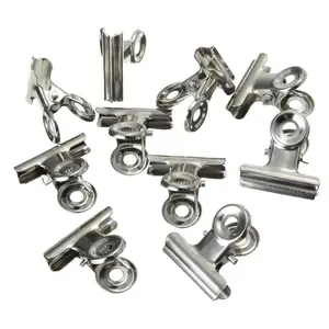 Affordable 10 PCS Silver Tone Metal Office Paper Document