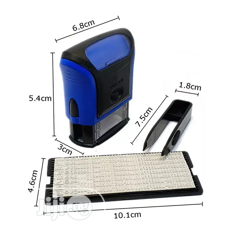 Rubber Stamp Kit DIY Personalized Customized Self-Inking