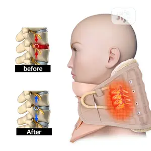 Brace Support Cervical Collar Air Traction Therapy Massager