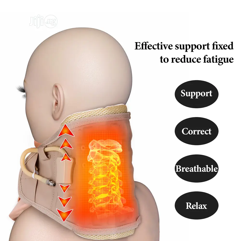 Brace Support Cervical Collar Air Traction Therapy Massager