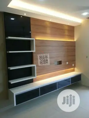 Wall TV Stand With LED Lights