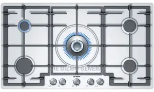 Stainless Steel Gas Hob (Cast Iron) 90cm - Bosch