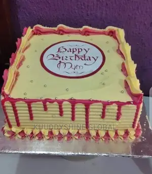 Square Shape Birthday Cake