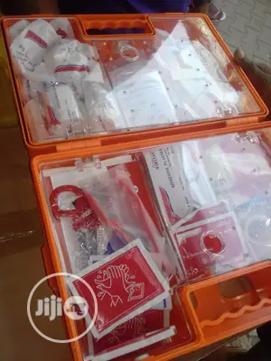 First Aid Kit With All Bandage Sizes- Large (Orange)