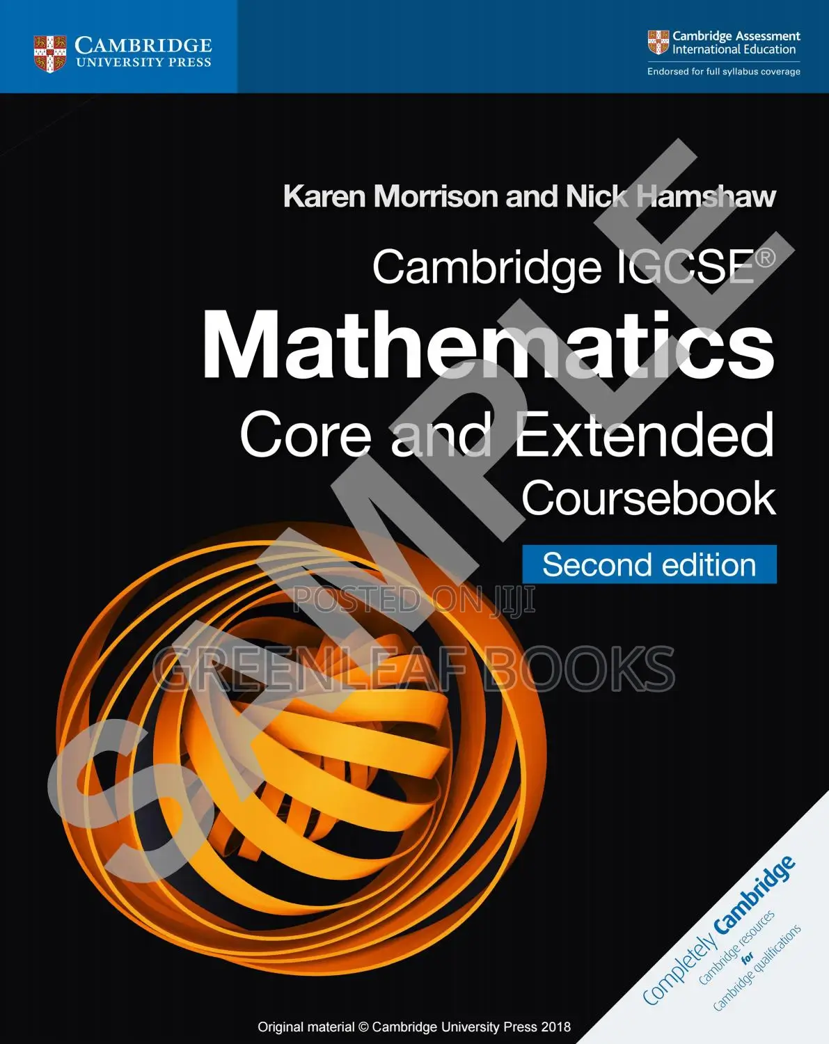 Cambridge IGCSE Mathematics Core and Extended Coursebook