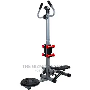 American Fitness Standing Stepper With Twister and Dumbbells