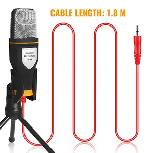 Studio Broadcasting Condenser Microphone Mini Tripod For PC