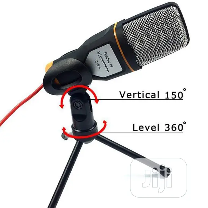 Studio Broadcasting Condenser Microphone Mini Tripod For PC