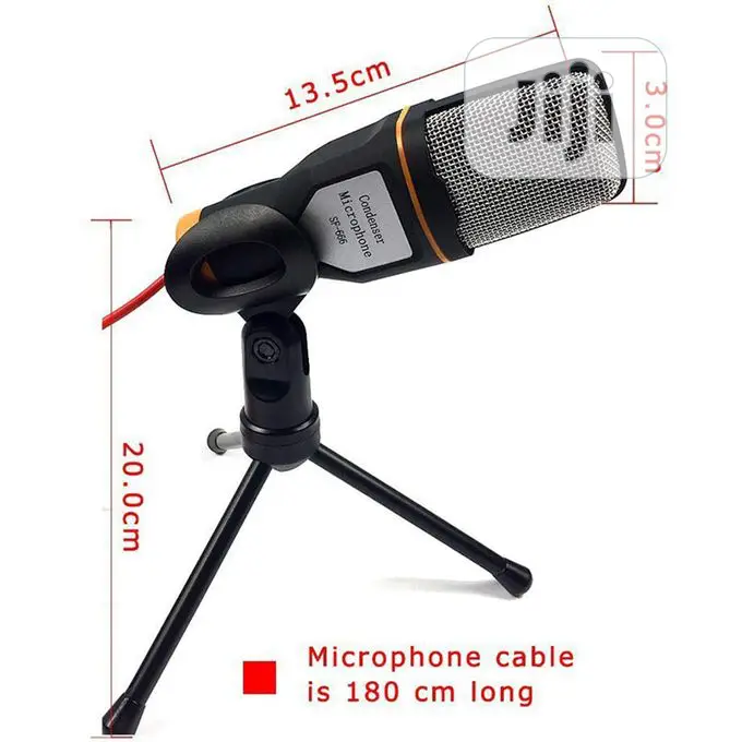 Studio Broadcasting Condenser Microphone Mini Tripod For PC