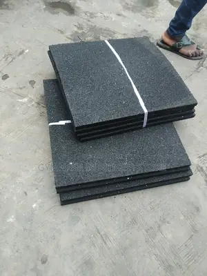 Gym Rubber Mat Black 4pcs 340