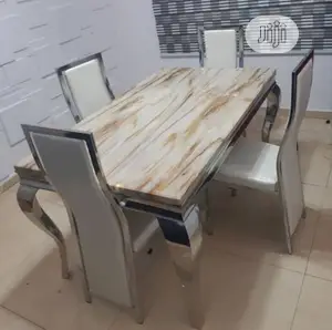 Marble Dining Table and Chair