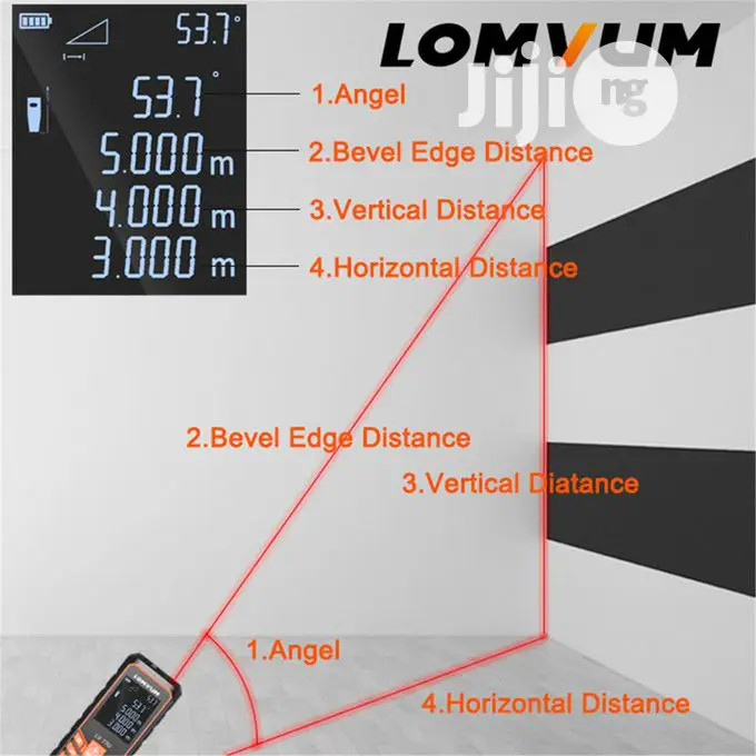 Laser Distance Meter Digital Measure - 120M