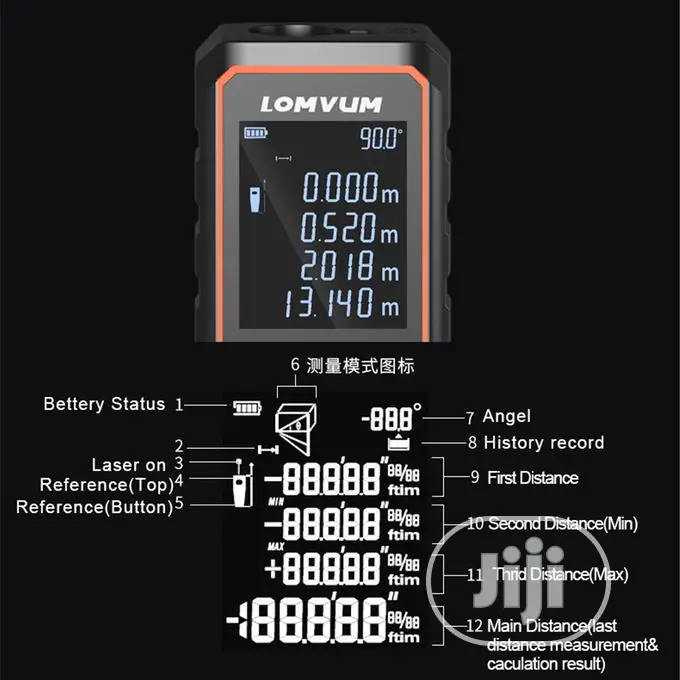 120M Electronic Analysis Measuring Laser Rangefinder Meter