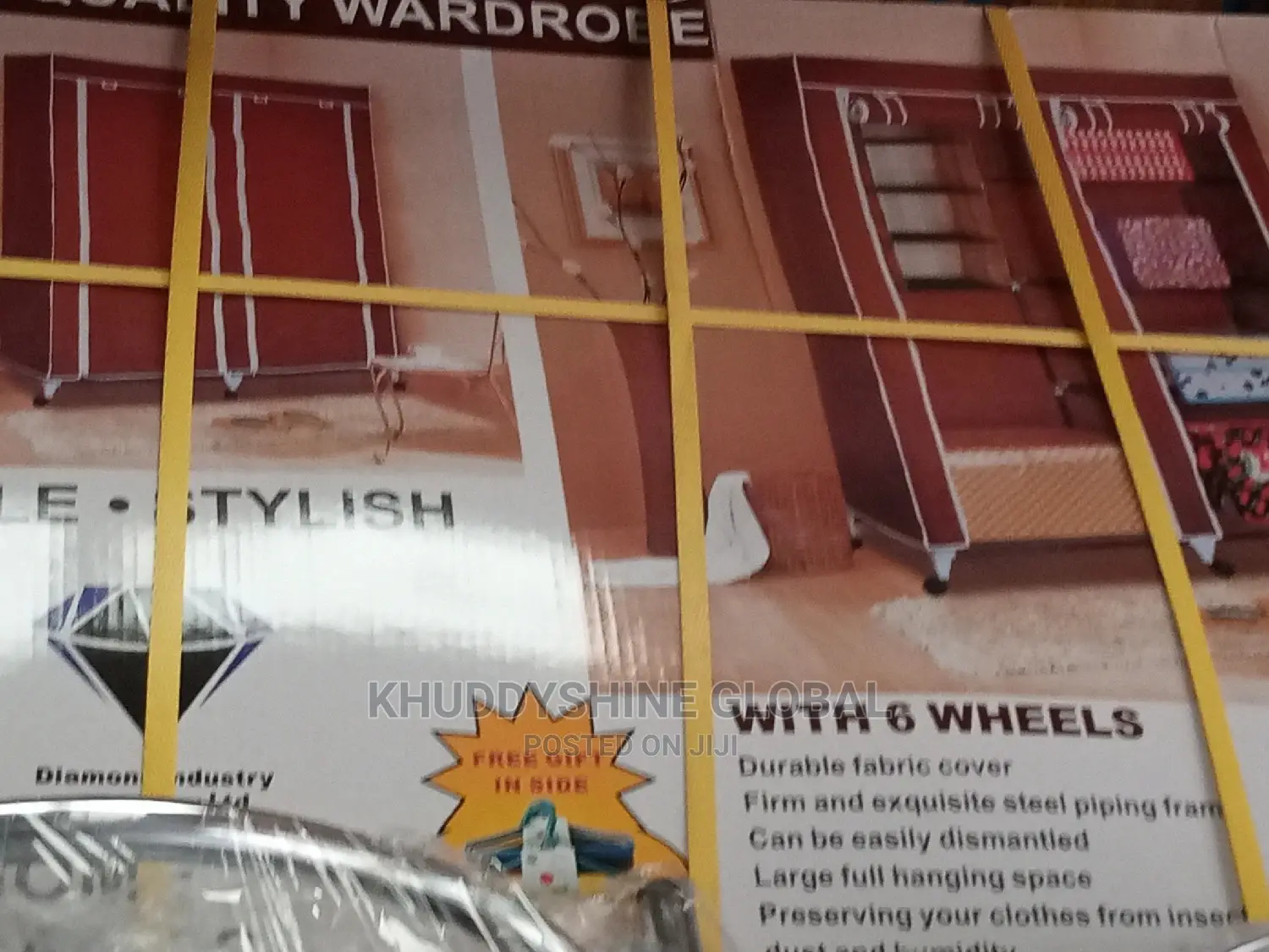 Fabric Wardrobe Brown