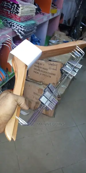 Bundle Of Wooden Clip Hangers