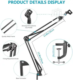 Professional Broadcasting Microphone Arm Stand