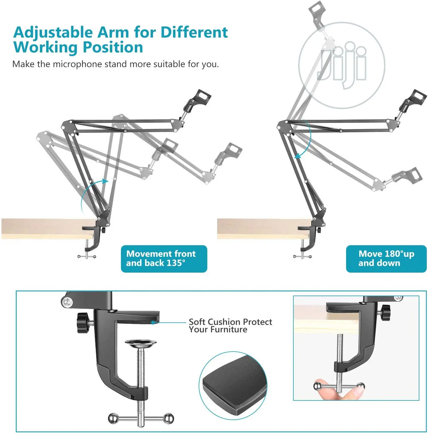 Professional Broadcasting Microphone Arm Stand