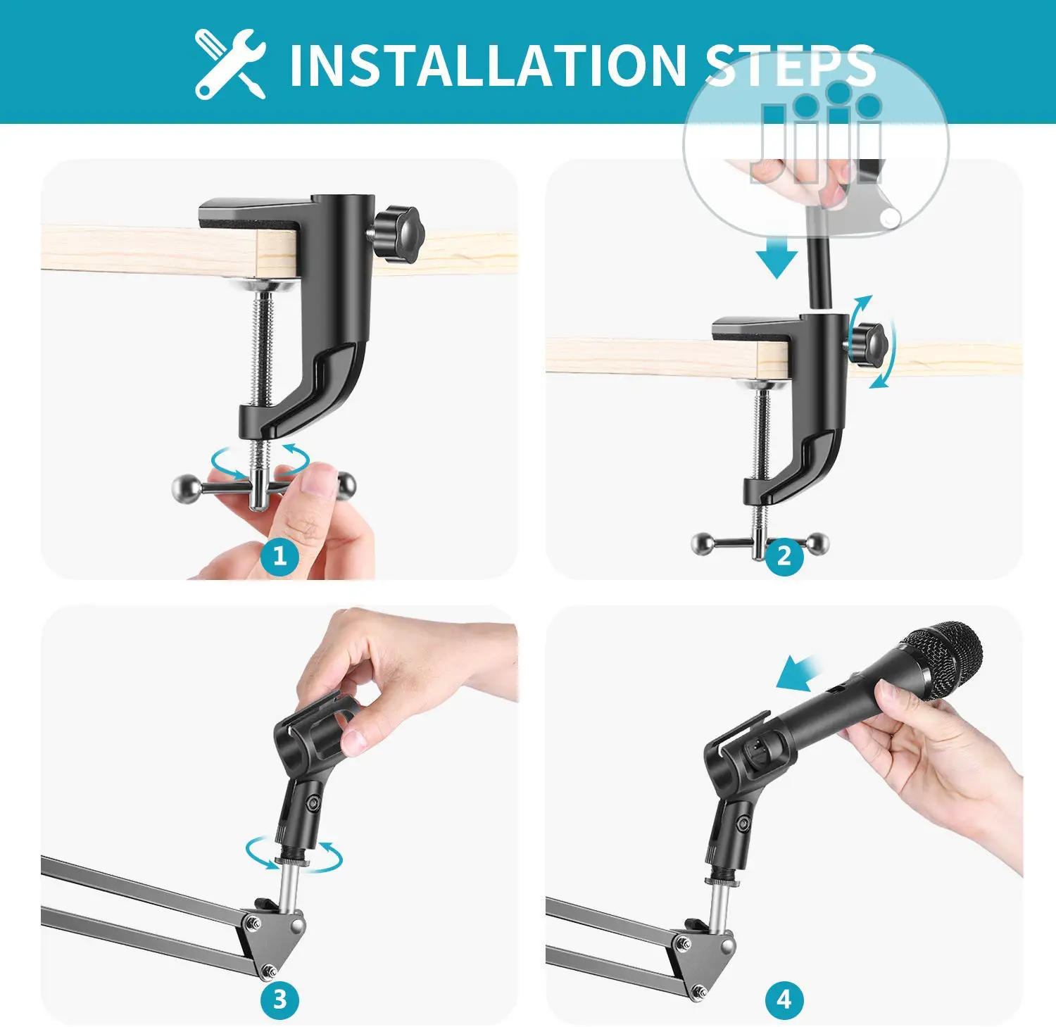 Professional Broadcasting Microphone Arm Stand