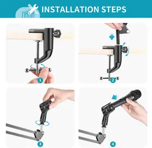Professional Broadcasting Microphone Arm Stand