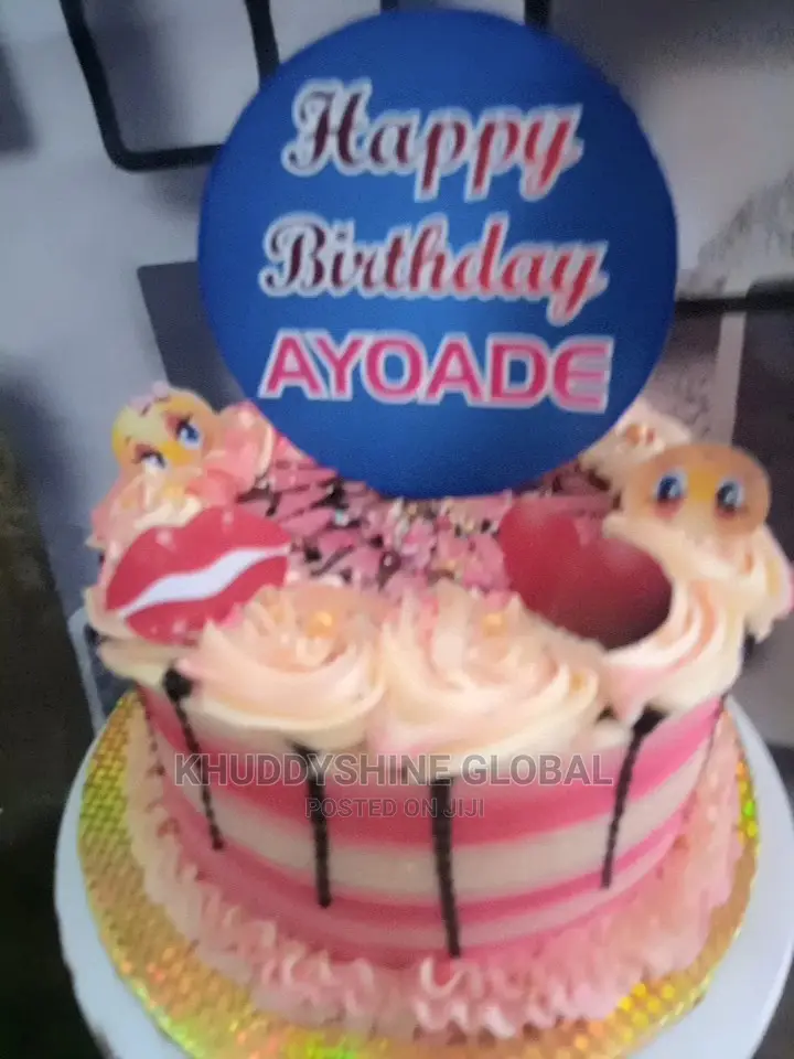 Pinky Birthday Cake