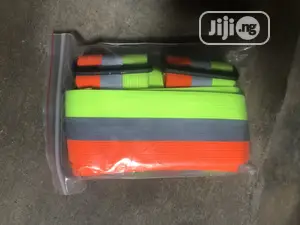 Reflective Belt Jacket Lemon And Orange Color Professional