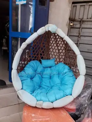 Italian Rattan Swing Chairs With Cushion