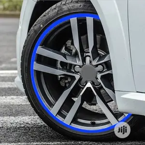 Blue - 18 Strips Motorcycle Car Wheel Tire Stickers