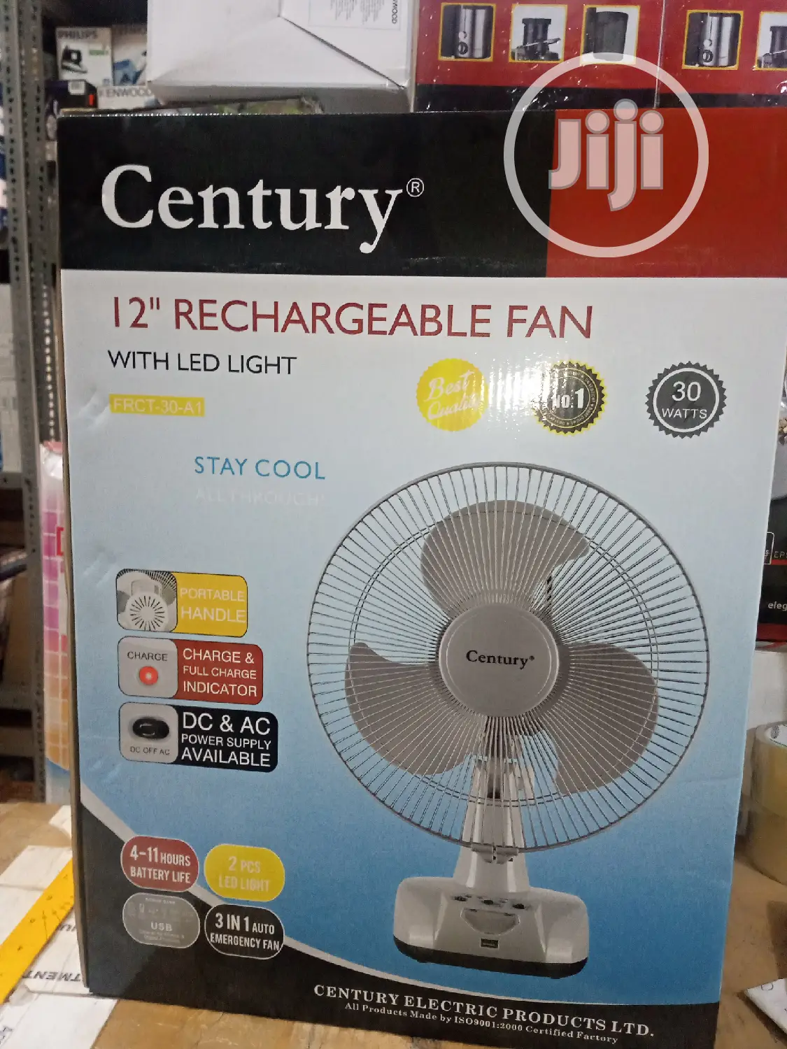 Century Table Rechargeable Fan