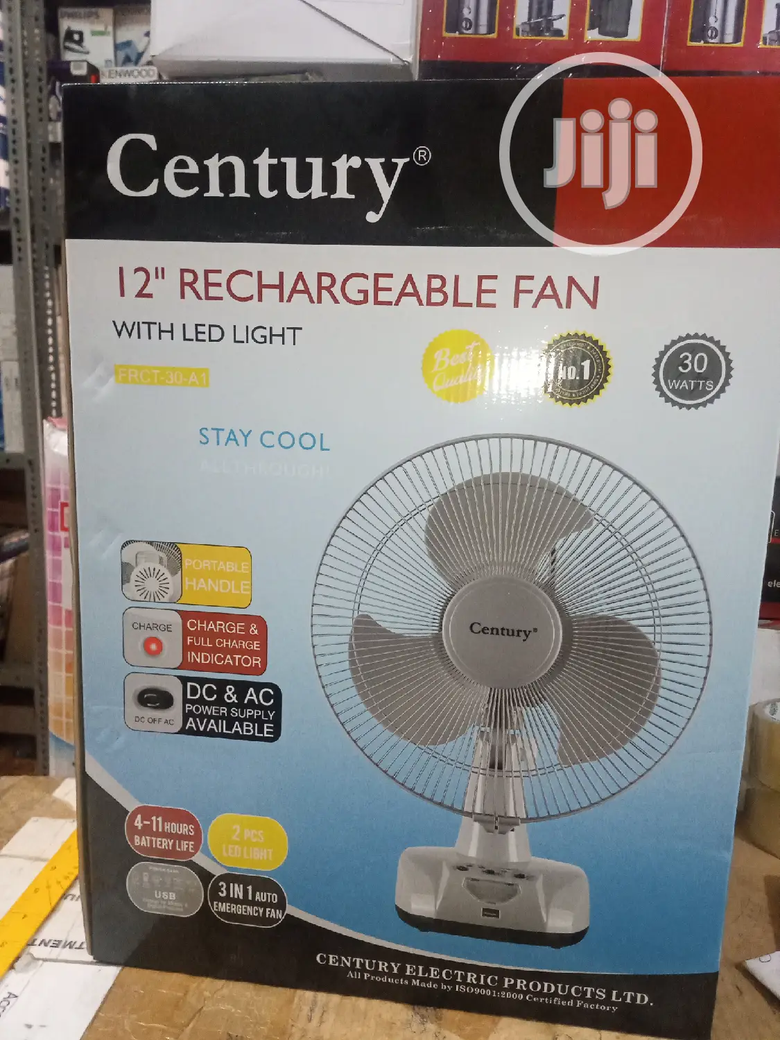 Century Table Rechargeable Fan
