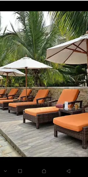 Italian Rattan Pool Side Beds