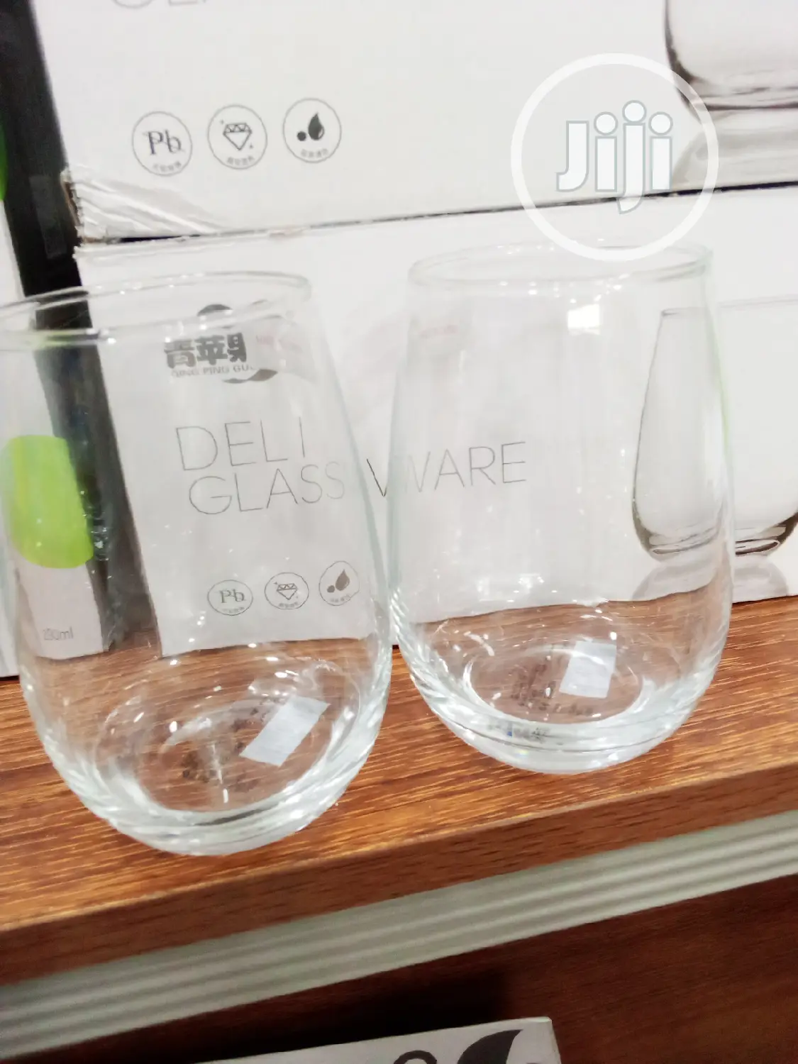 6pcs Egg-Shape Water/Wine Glass Cups