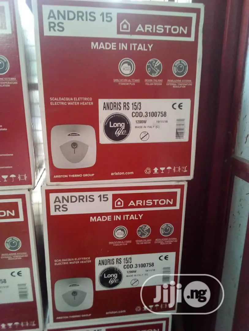 15lt Ariston Water Heater, Red Carton