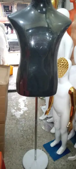Black Half Body Dressform Display