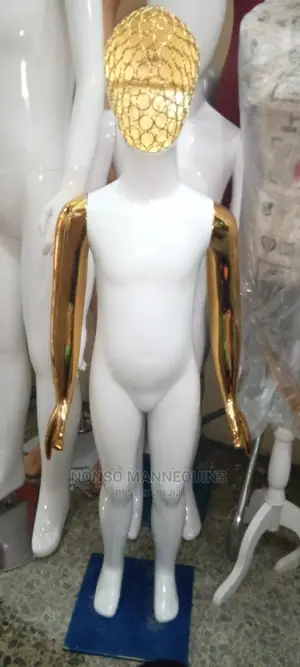 Unisex Kids Gold/White Display Mannequin