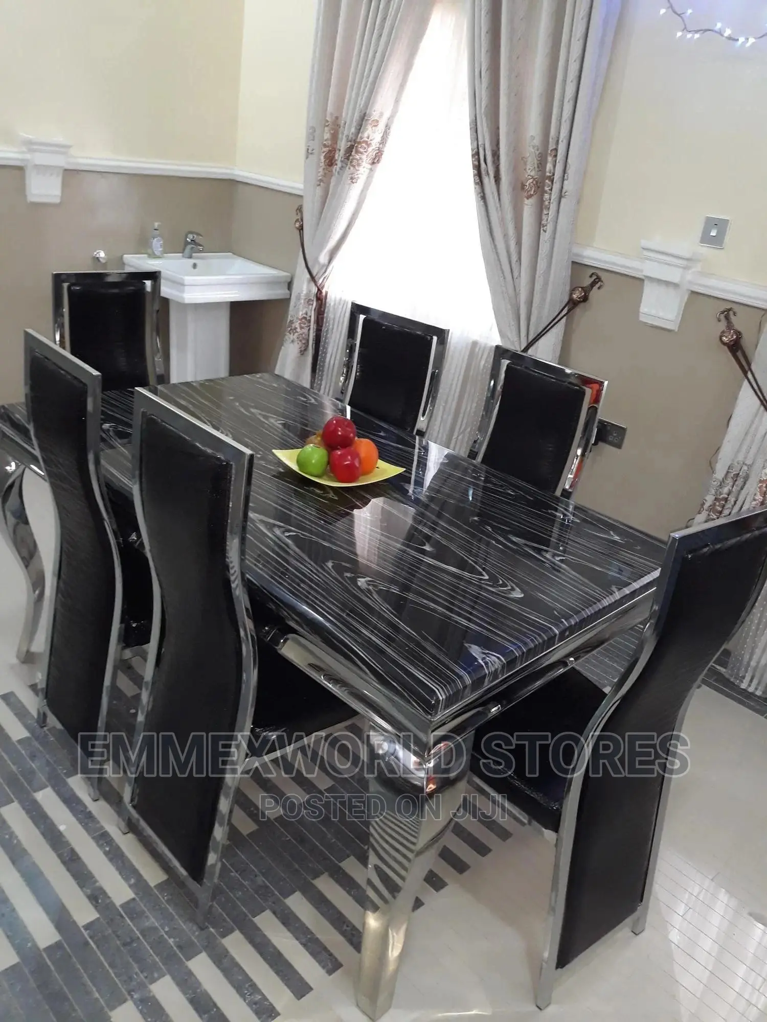 Marble Dining Set by 6