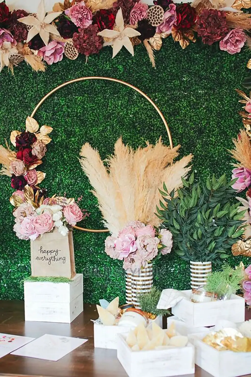 Wall Mat And Flower Pot
