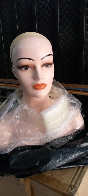 Plastic Head Mannequin Display