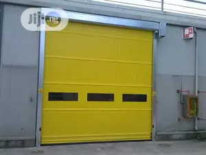 Automatic Roller Shutter Gates Yellow