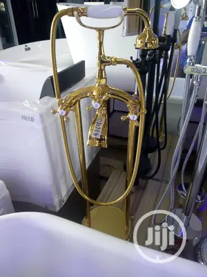 Gold Standing Shower For Best Bathroom
