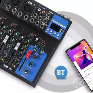4 Channels Bluetooth Audio DJ Mixer