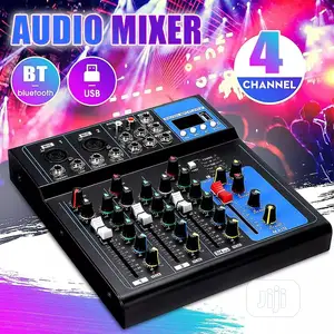 4 Channels Bluetooth Audio DJ Mixer