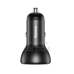 Baseus Digital Display Dual Quick Charger Car Charger 45w