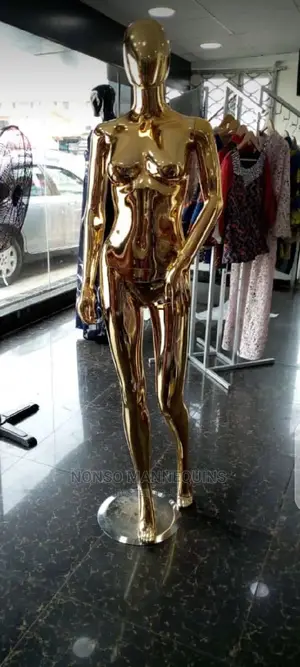 All Sizes Of Gold Chrome Mannequins